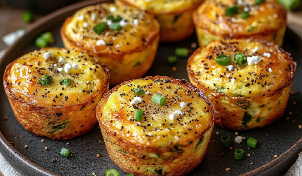 Muffins Keto de Huevo, Espárragos y Queso de Cabra